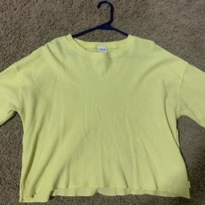 Aritzia TNA thermal cropped long sleeve